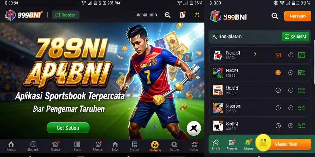 Screenshot 789BNI menampilkan antarmuka taruhan olahraga yang menarik.