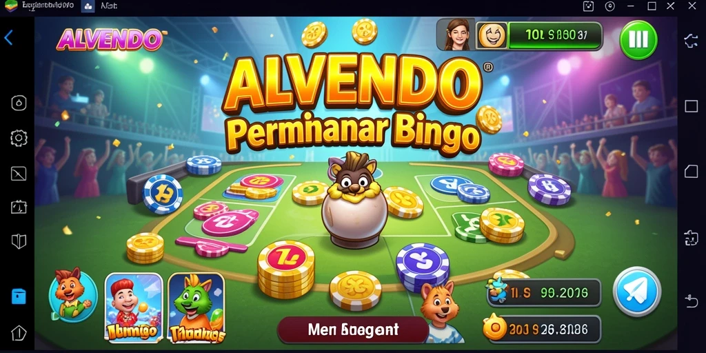 Tampilan gameplay seru dari ALVENDO saat bermain Bingo.
