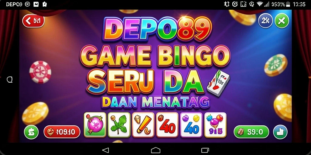 Tampilan gameplay seru dari DEPO89 yang menampilkan bingo.