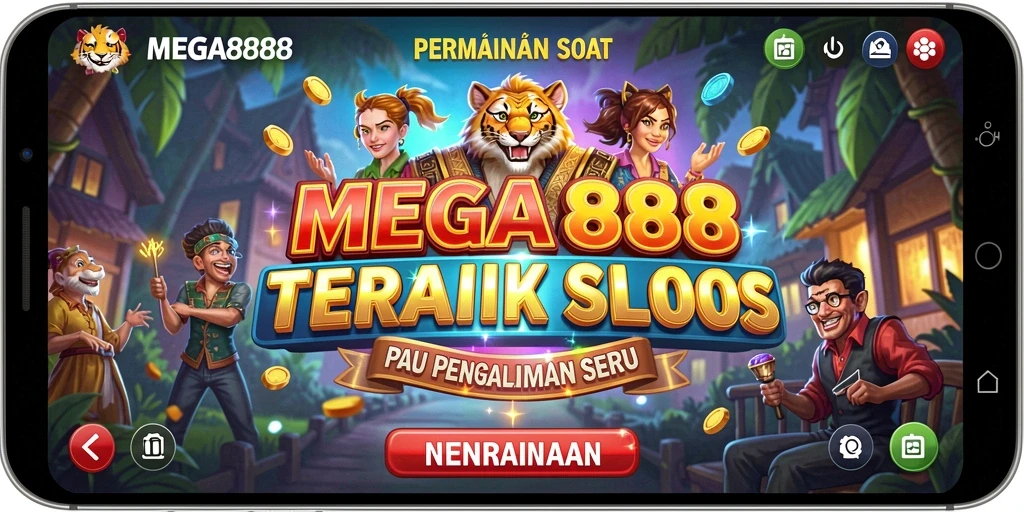 Screenshot gameplay MEGA888 menampilkan suasana Slot yang seru dan menegangkan.