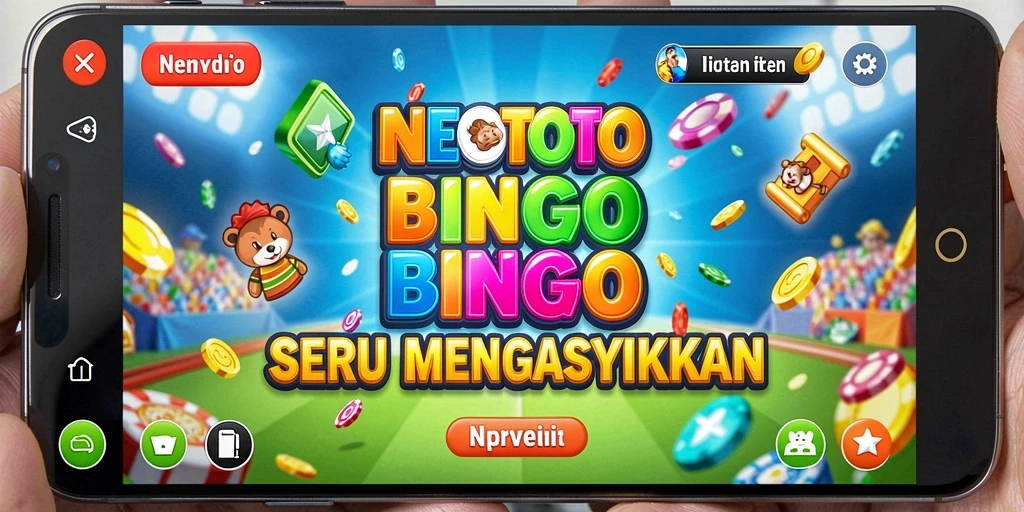 Tampilan gameplay NEOTOTO dengan suasana Bingo yang seru dan menyenangkan.