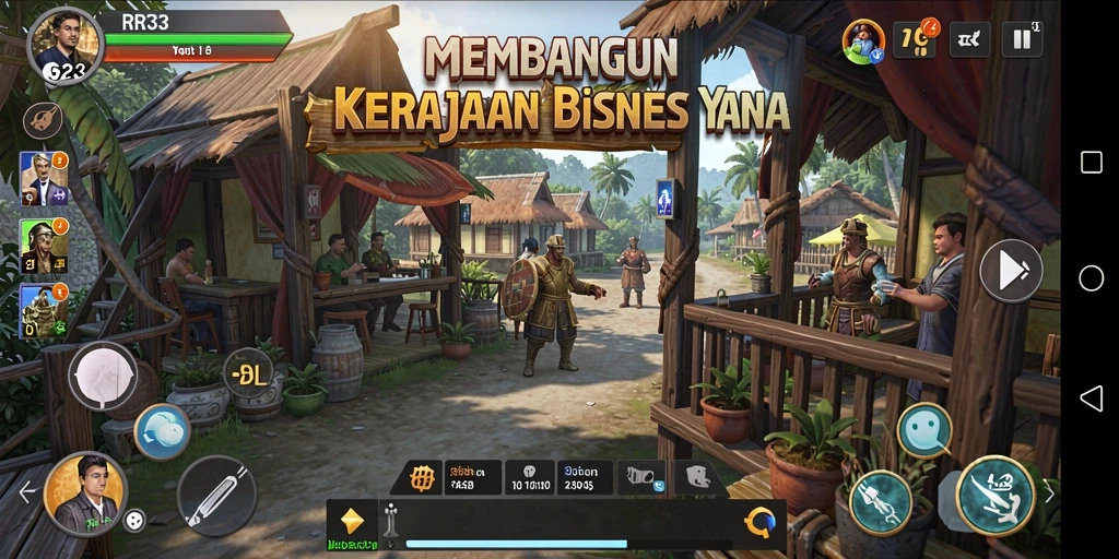 Tampilan permainan RR33 yang menampilkan grafik dan antarmuka pengguna yang menarik.