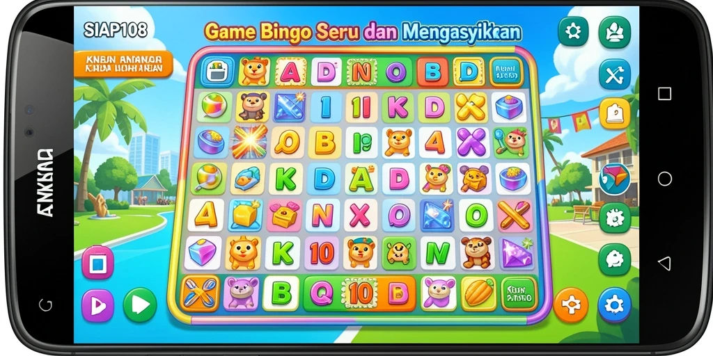 Screenshot gameplay SIAP108 menampilkan suasana Bingo yang seru.